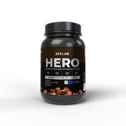 ZEELAB HERO 100% Whey Protein Isolate Cafe Mocha 909 gms