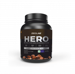 ZEELAB HERO 100% Whey Protein Isolate Cafe Mocha 1.81 Kg