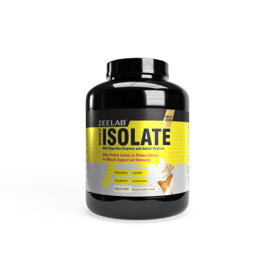 ZEELAB Whey Protein Isolate Powder French Vanilla Creme